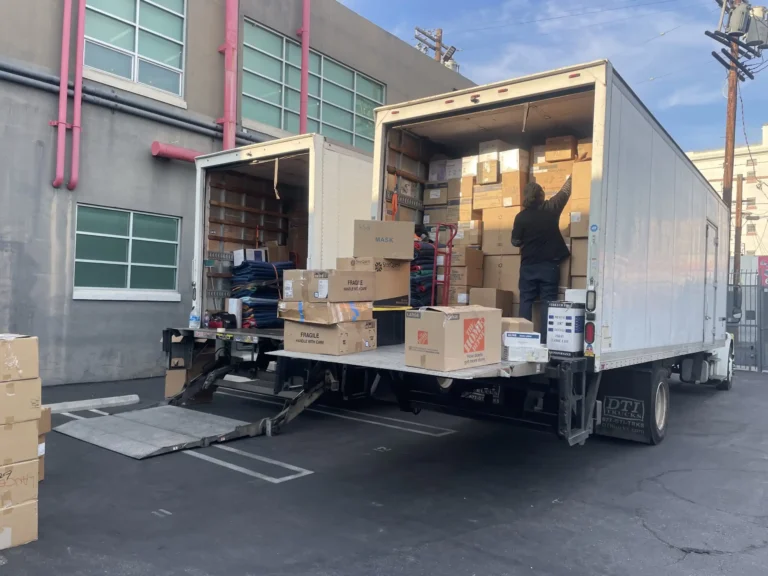 Clean and secure long distance moving truck